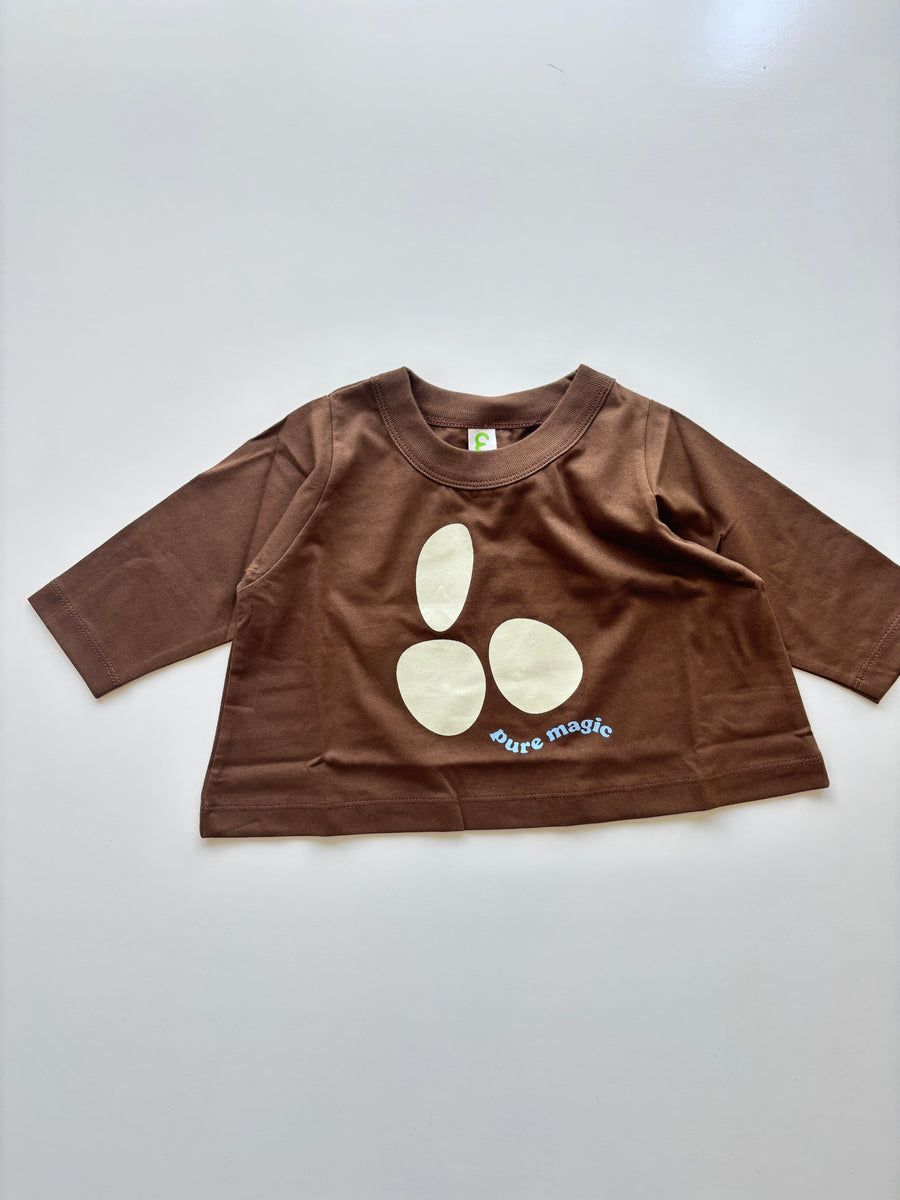 long sleeve top - chocolate