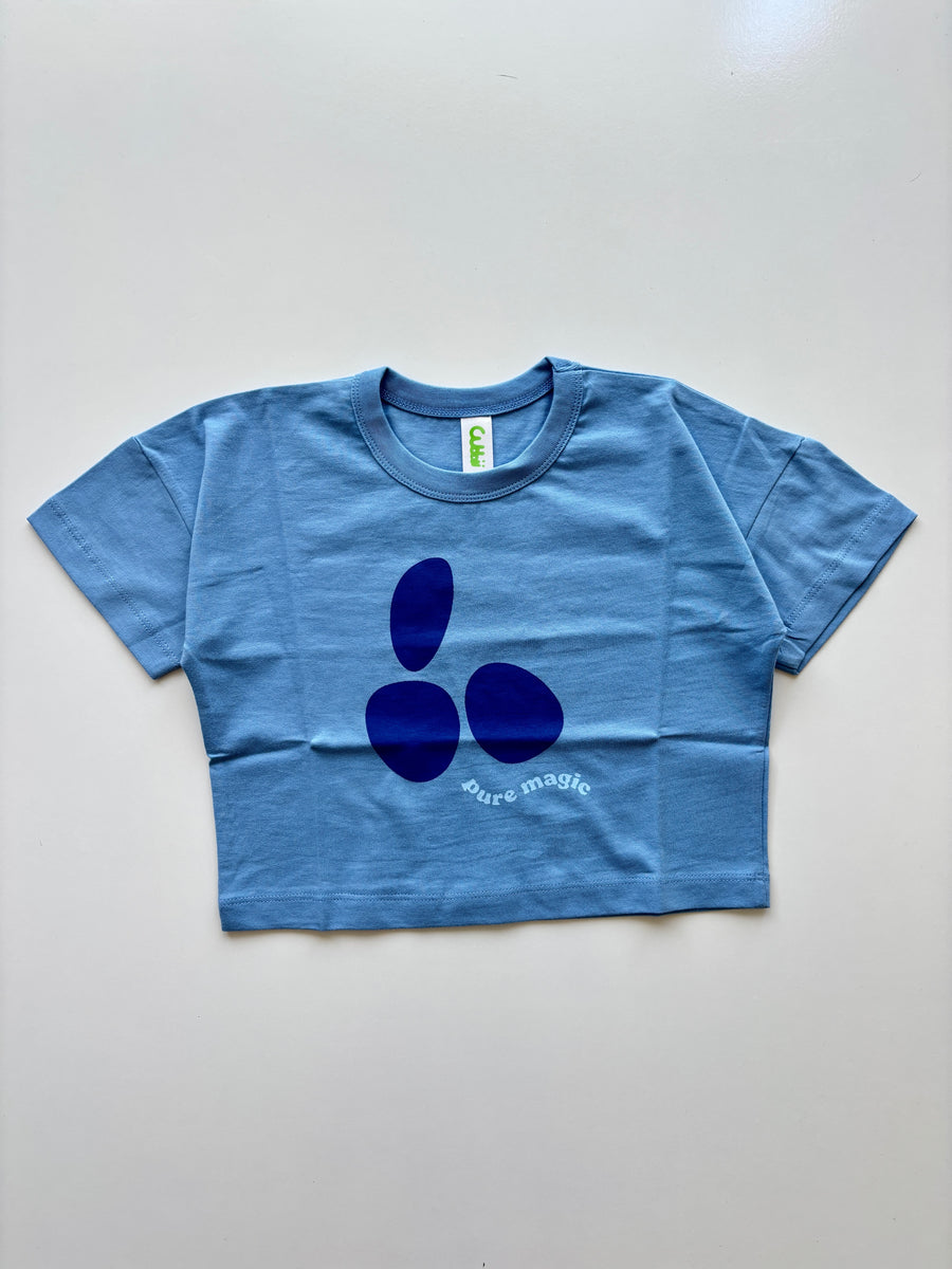 pure magic boxy tee - ocean blue