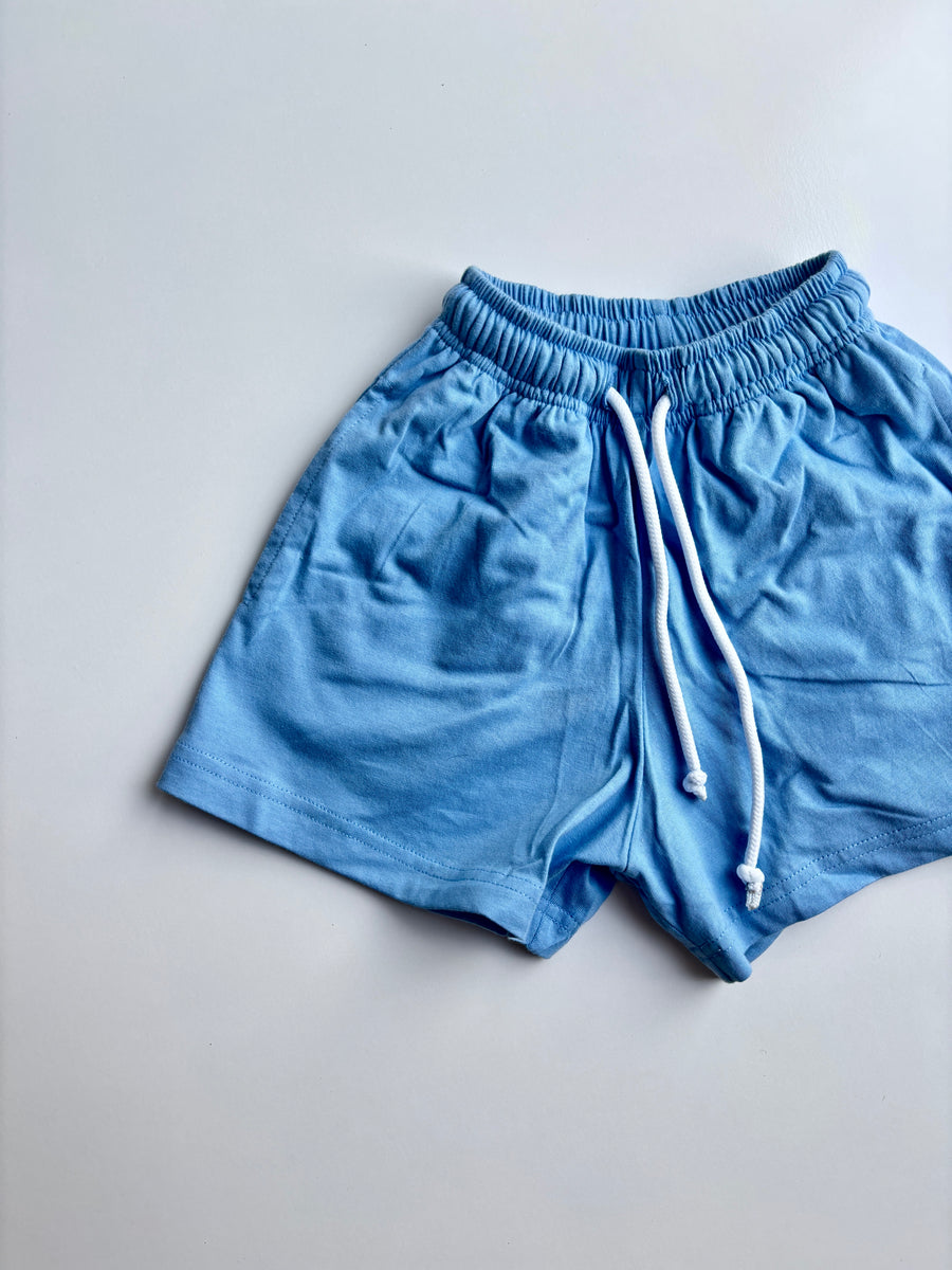 long shorts - ocean blue